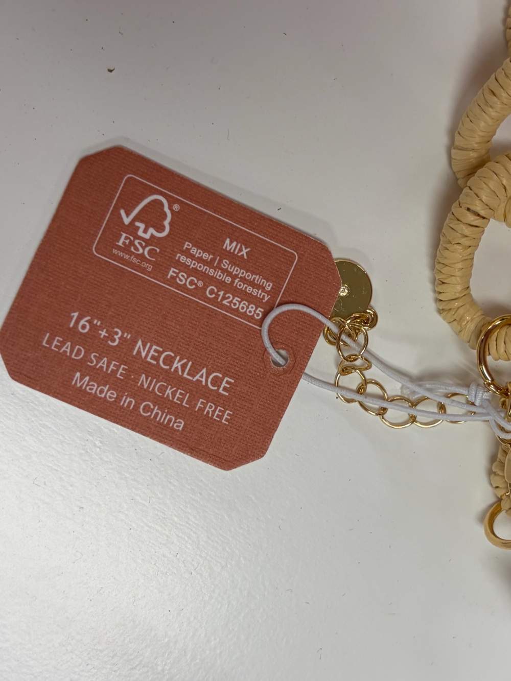 NWT ⚜️ 👑⚜️ Camila Coelho Woven Raffia Link Statement Necklace - Picture 7 of 13